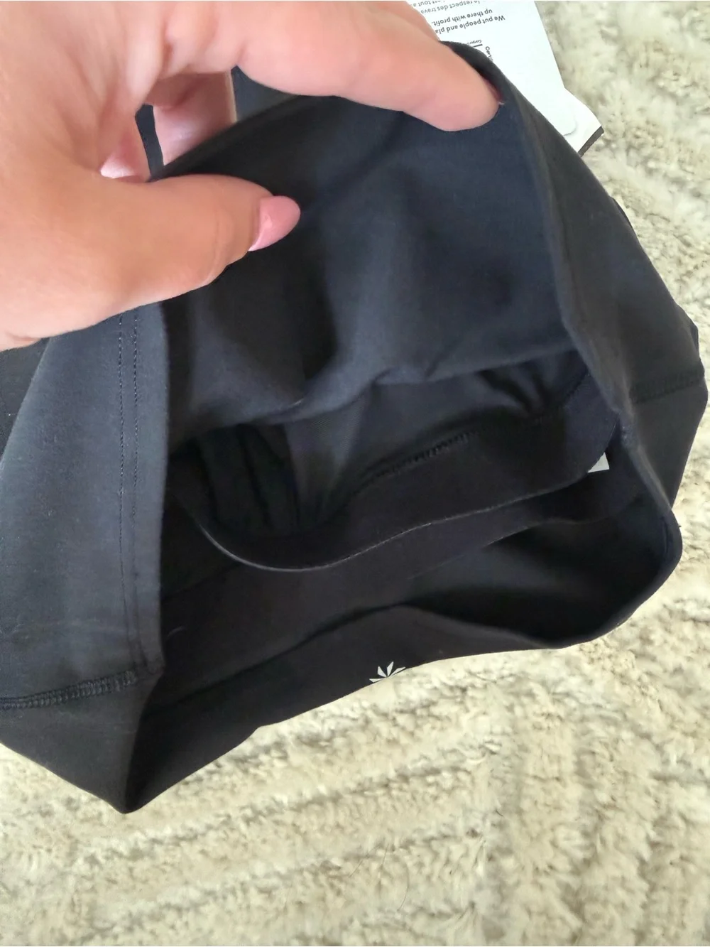 Athleta Black High-Neck Crop Top Tank